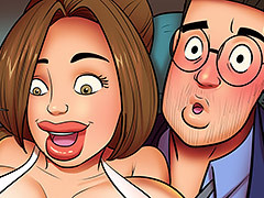 Suck my big tits - Saving halloween by..