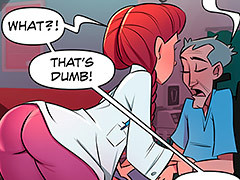 Doctor Jaqueline, a beautiful redhead..