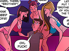 Three hot girls he not at any time..