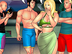 Eager to try their luck with the milf..